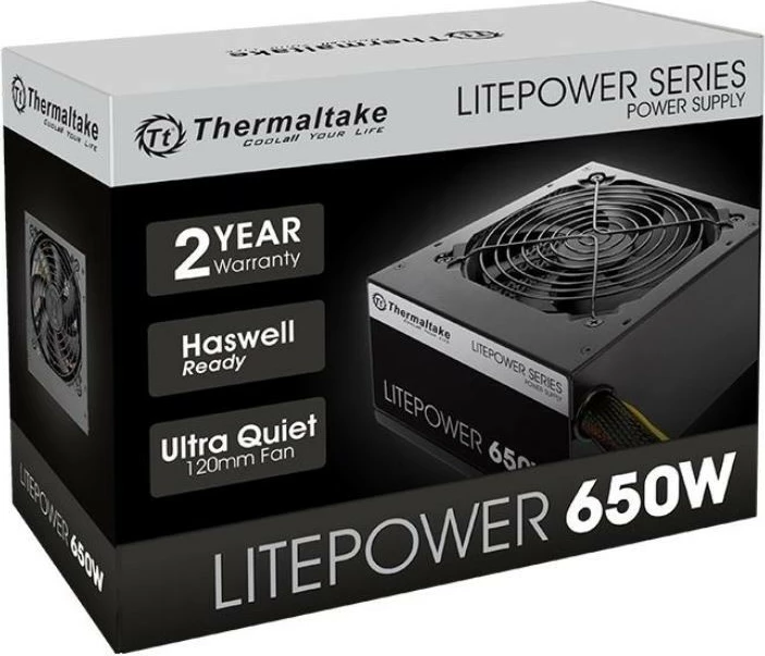 Kasë Thermaltake Litepower II 650W, e zezë