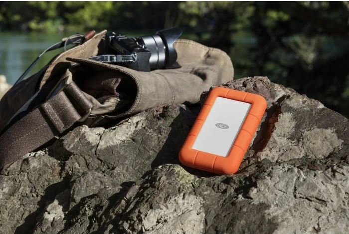 Hard disk ekstern LaCie Rugged Secure 2TB 2.5" USB-C AES-256, portokalli