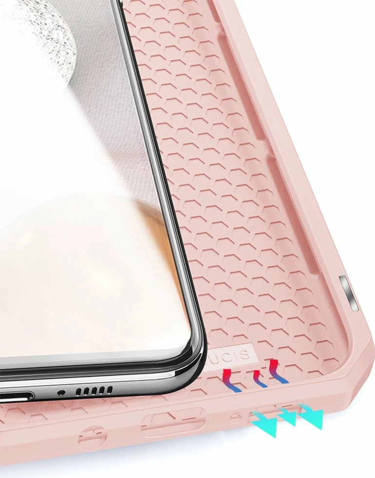 Mbështjellës Dux Ducis Skin X për Samsung Galaxy A42 5G, rozë