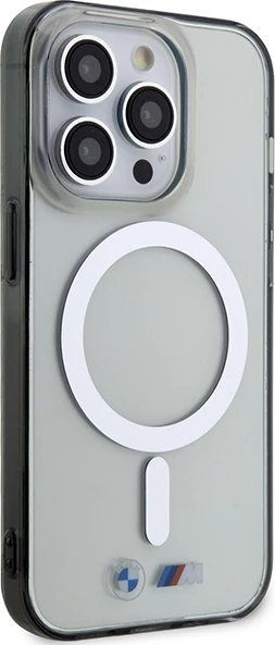 Mbështjellës BMW BMHMP14XHCRS për iPhone 14 Pro Max 6.7", transparent, Silver Ring MagSafe