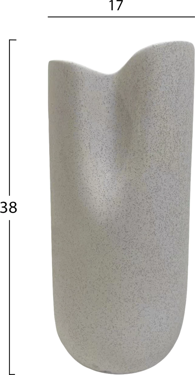 Dekor tavoline prej qeramike, ngjyrë e bardhë, FH4606.01, 17x16.5x38 cm