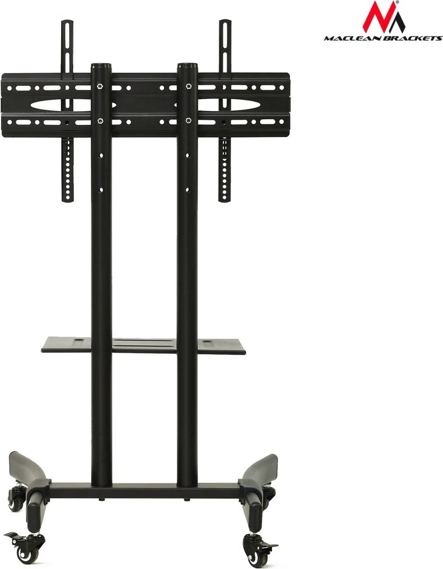 Karrocë profesionale për TV Maclean MC-739, për TV 32-65 inç, deri 40 kg, e zezë
