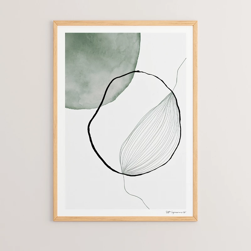 Pikturë muri në kornizë Bereto, print digjital, shumëngjyrëshe, 33x1.5x48cm