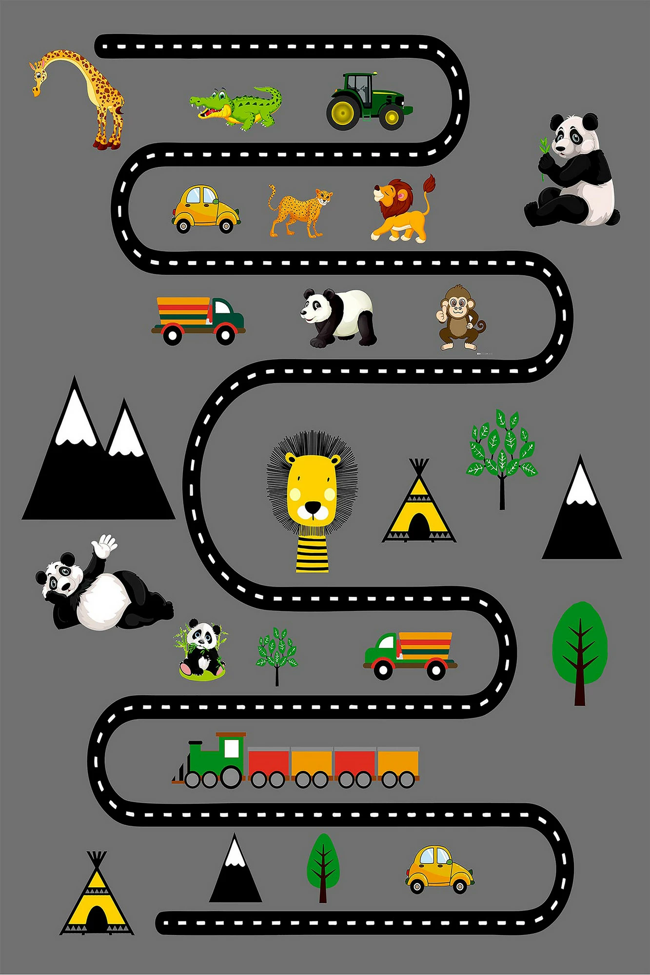 Qilim korridori, shumëngjyrësh, Conceptum Hypnose, WOOKECE034, 80x150cm