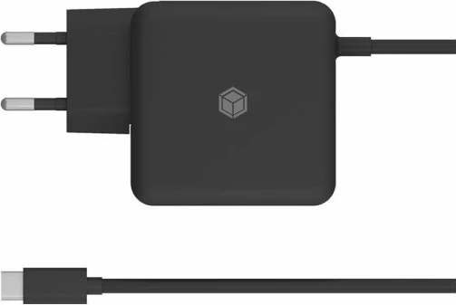 Karikues USB-C ICYBOX IB-PS111-PD 65W PD 3.0 me kabllo 1.5 m, i zi
