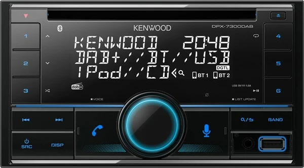 Radio makine Kenwood DPX7300DAB, Bluetooth, USB, DAB+, i zi