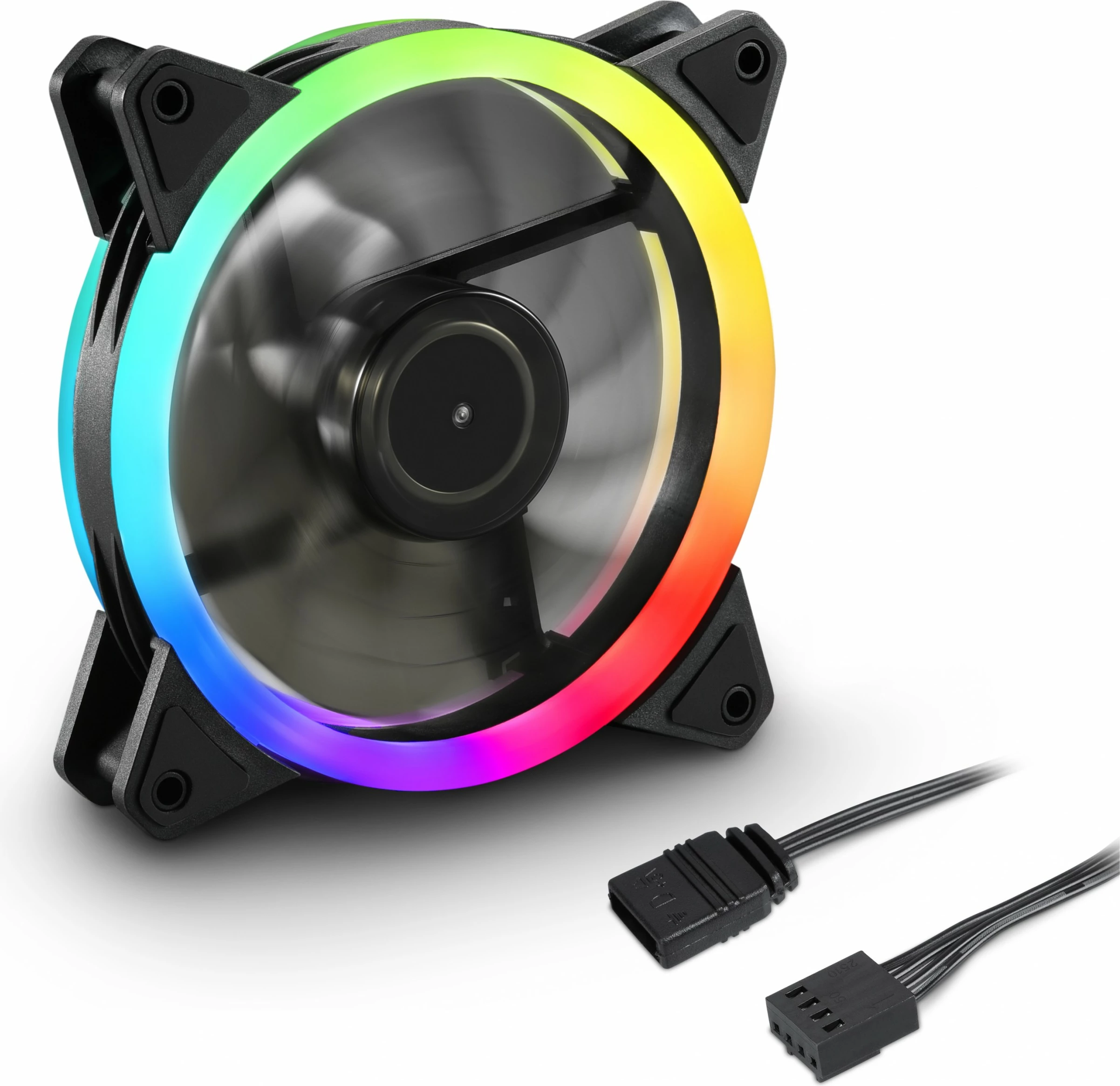 Ventilator kasë SHARKOON SHARK Blades PWM RGB 120mm, i zi