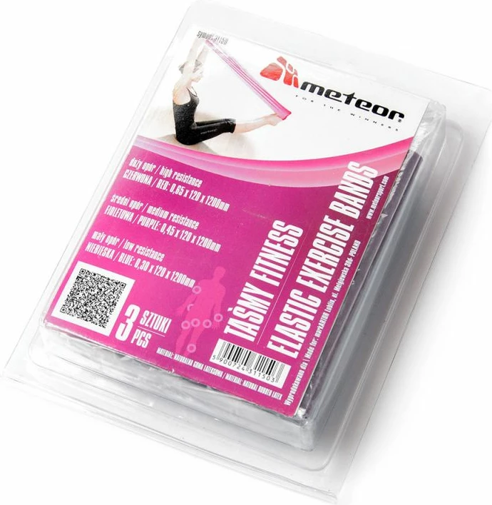 Shirit fitnesi Meteor, unisex, të kuq/vjollcë/kaltër