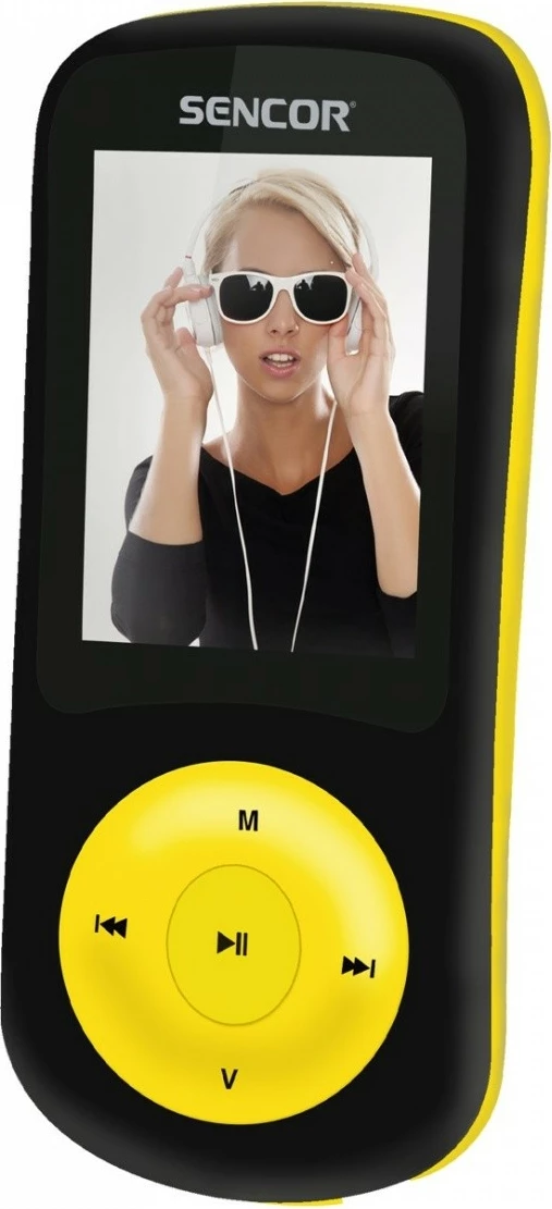MP4 player Sencor SFP 5870BYL, 8GB, Radio, Zi/Verdhë