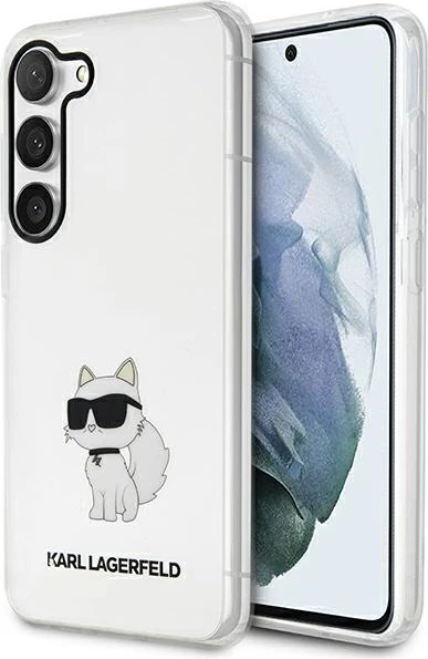 Mbështjellës Karl Lagerfeld Choupette për Samsung Galaxy S23+, transparent