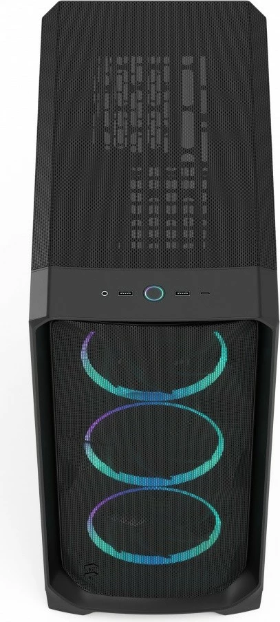 Kasë Fractal Design Meshify 3, RGB, Tempered Glass, ATX, E-ATX, e zezë