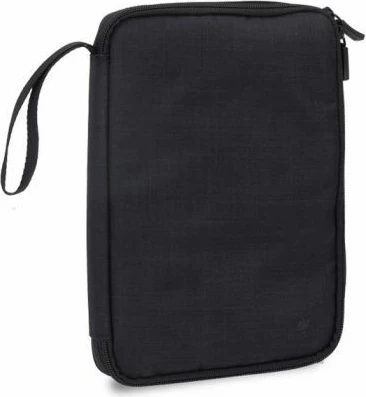 Organizer udhëtimi RIVACASE 5632, 5 xhepa rrjete, 9 lakë elastikë, rrip dore, i zi