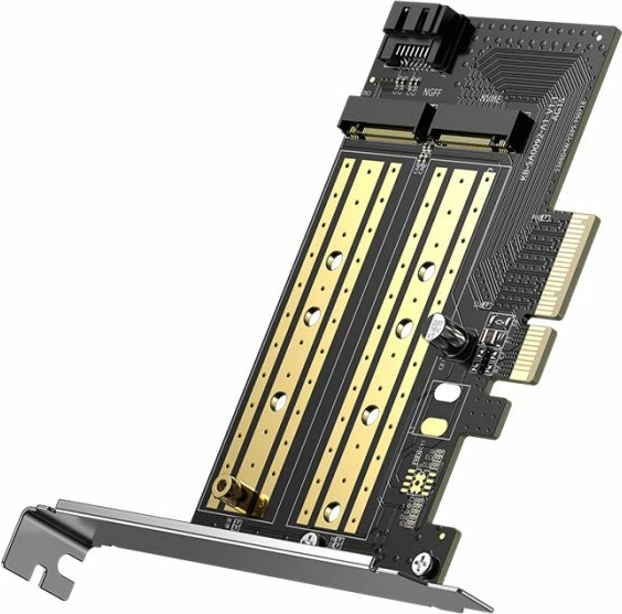 Kartë zgjerimi PCIe për M.2 SSD, UGREEN 70504, PCIe 3.0 x4, NVMe/SATA, 2230-2280, set me aksesorë