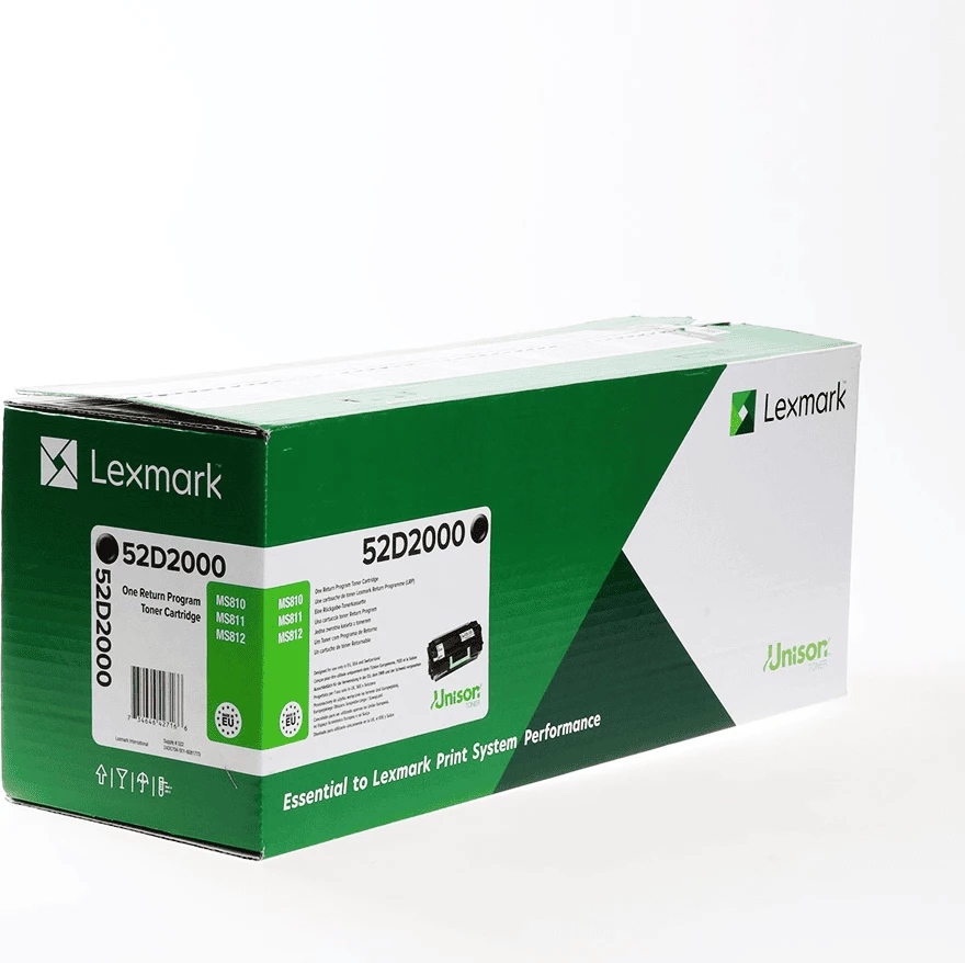Toner, Lexmark 52D2000, rendiment 6000 faqe, i zi