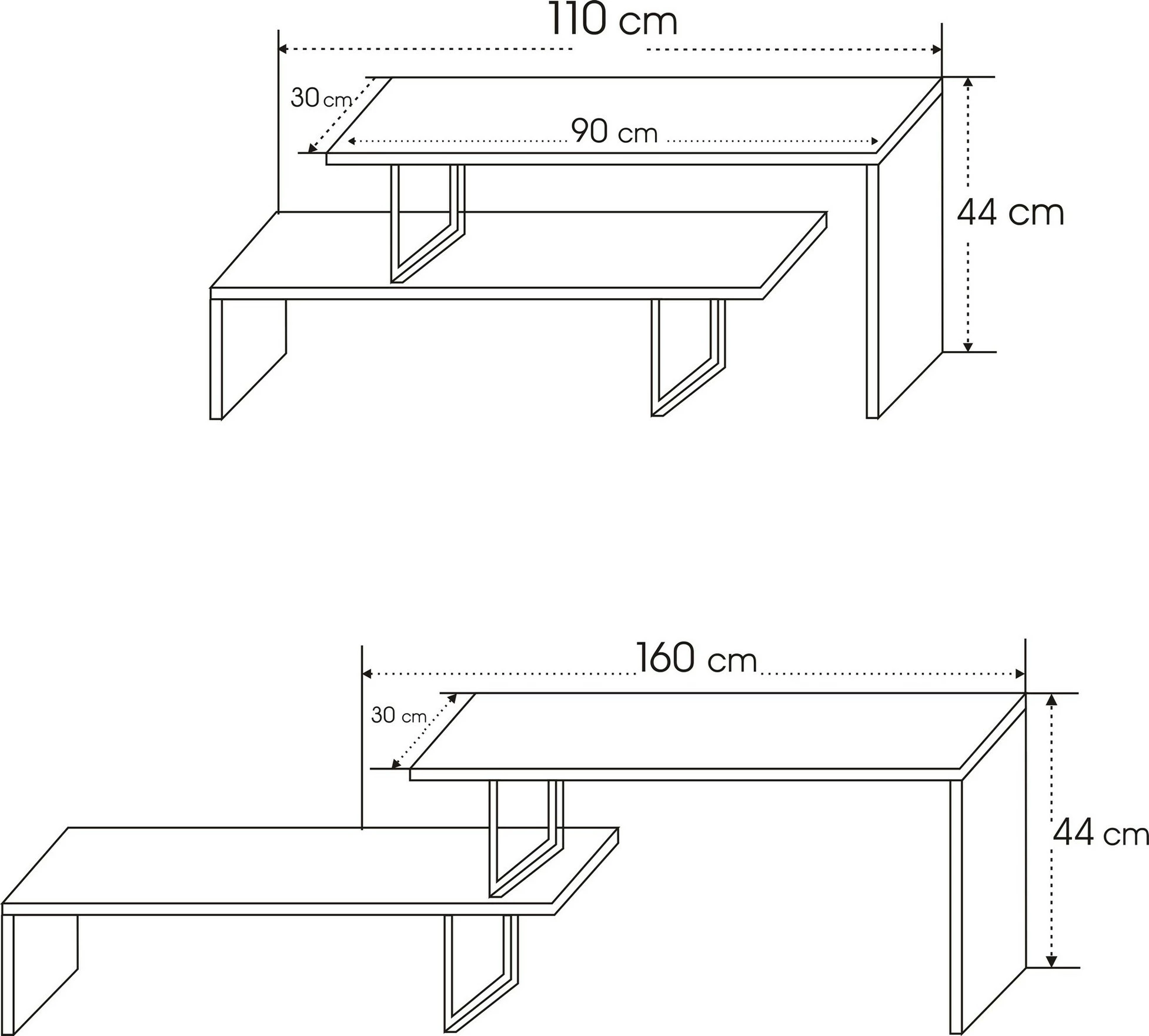 Komodinë TV Hanah Home, Ovit, antracit e zezë