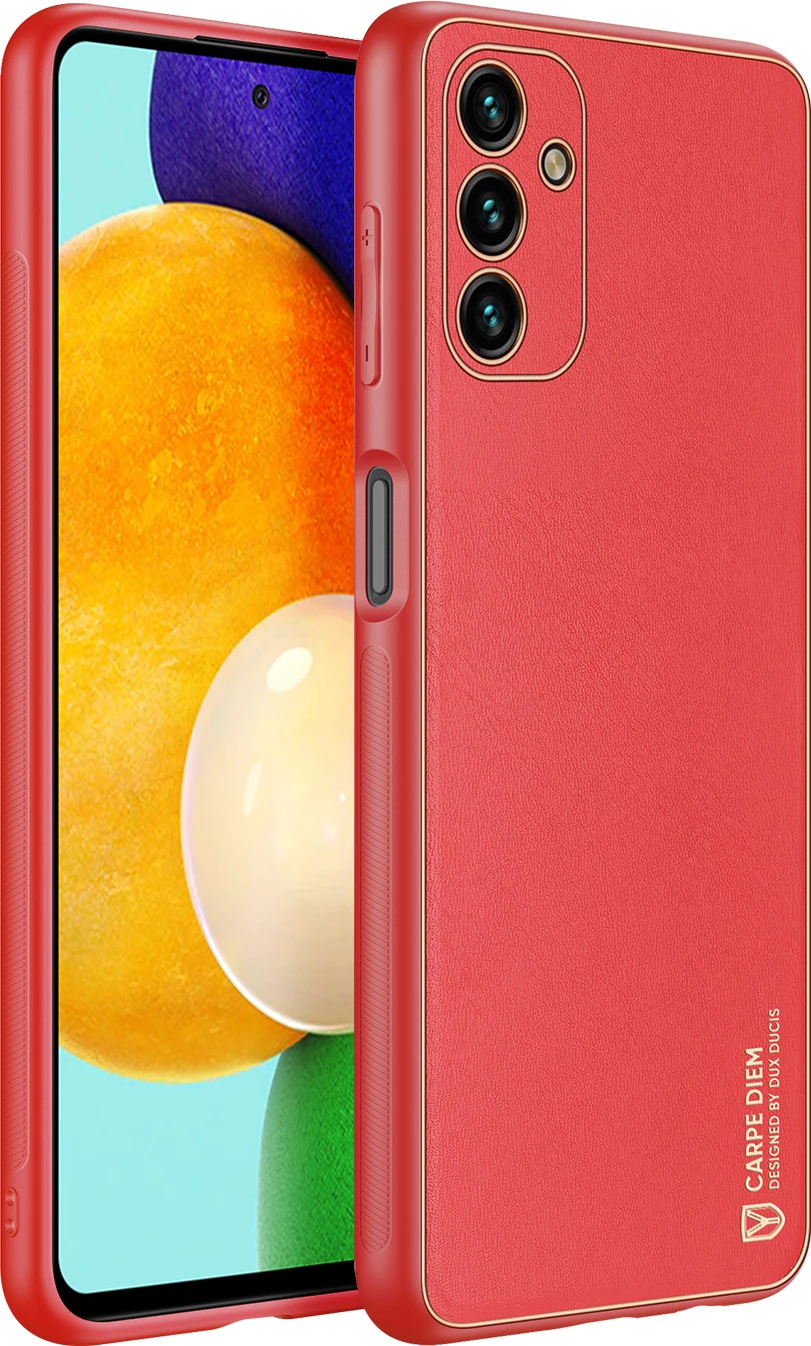 Mbështjellës Dux Ducis Yolo për Samsung Galaxy A13 5G, lëkurë ekologjike, Kuq