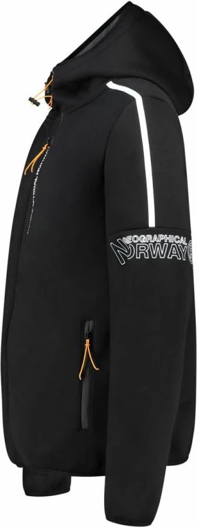 Duks me kapuç për meshkuj Geographical Norway, i zi