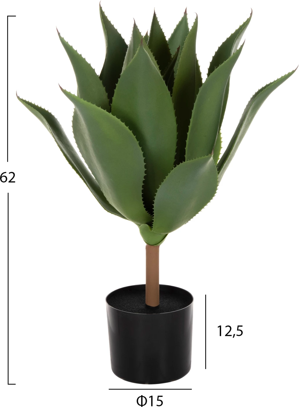 Bimë sintetike dekorative në vazo, FH7998, Φ15x12.5-62H cm