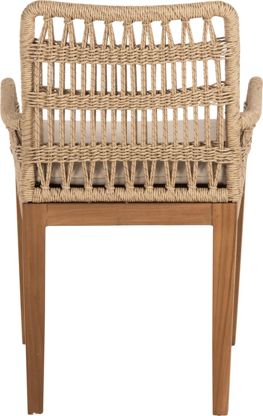 Karrige STARDOM, dru teak dhe litar, ngjyrë natyrale, FH9760.01, 57x65x83H cm