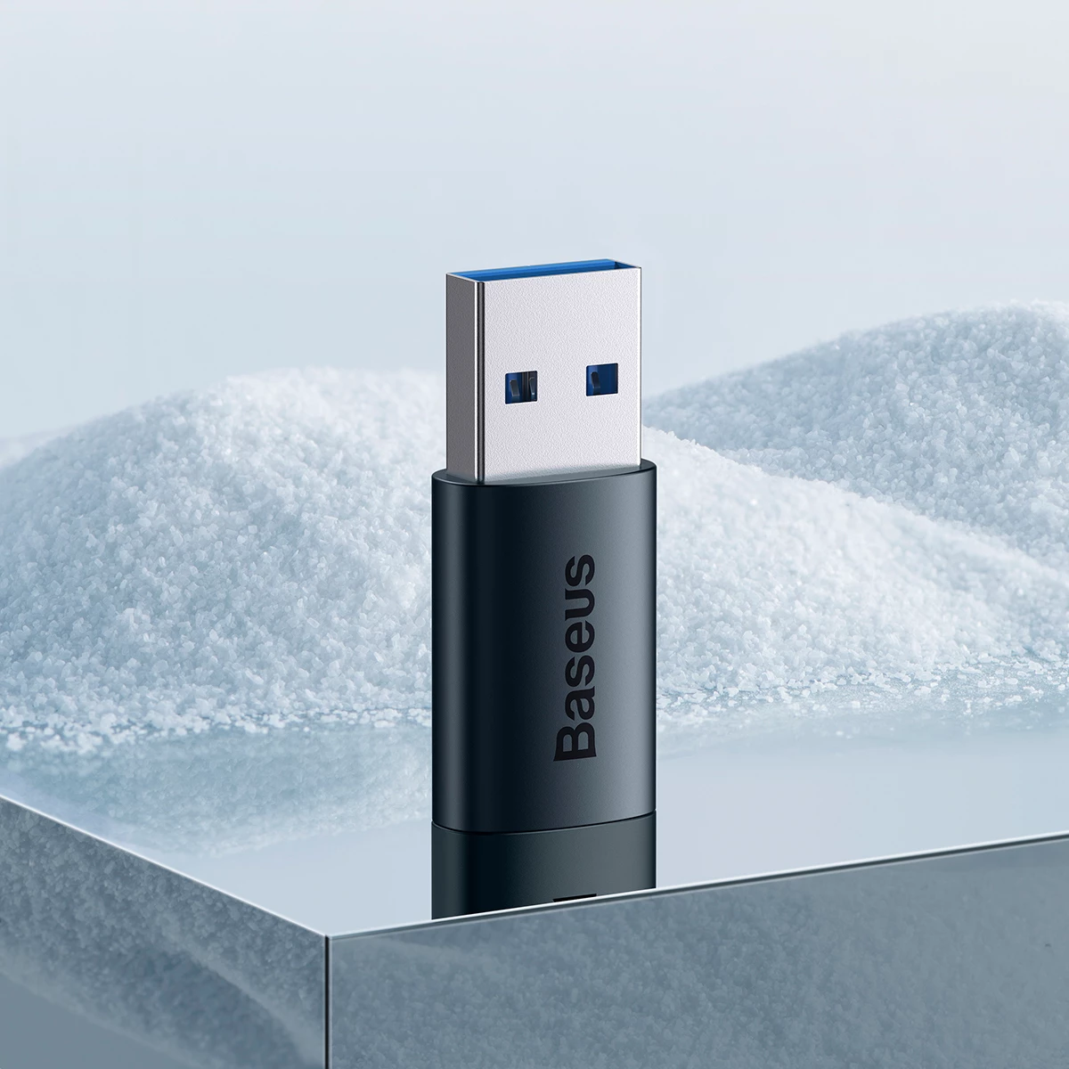 Adapter USB 3.1 OTG Baseus Ingenuity Series, USB-A në USB Type-C, Blu