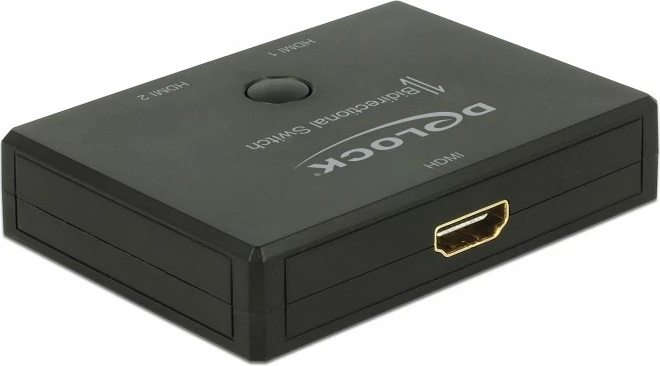 Switch HDMI DeLOCK 18749, manual, 3 porta, 4K, plastik, zi