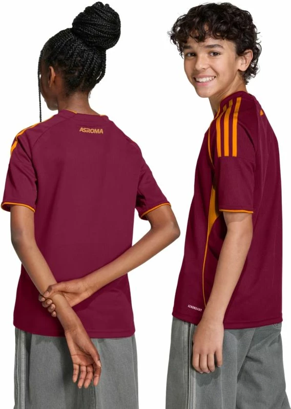 Fanellë futbolli për fëmijë adidas AS Roma, e kuqe
