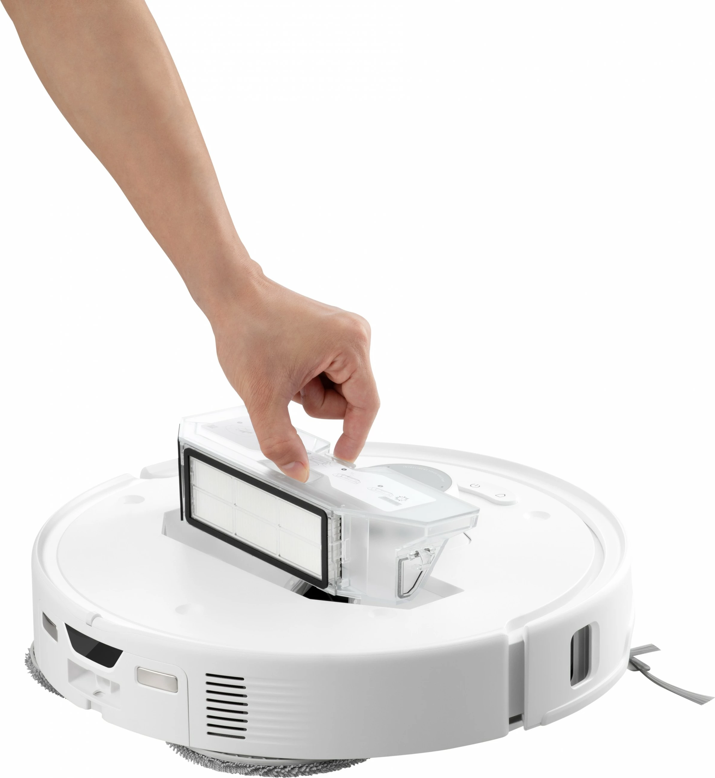 Robot fshesë Roborock Q Revo Curv, 0.325L, 2.5L bazë, i bardhë