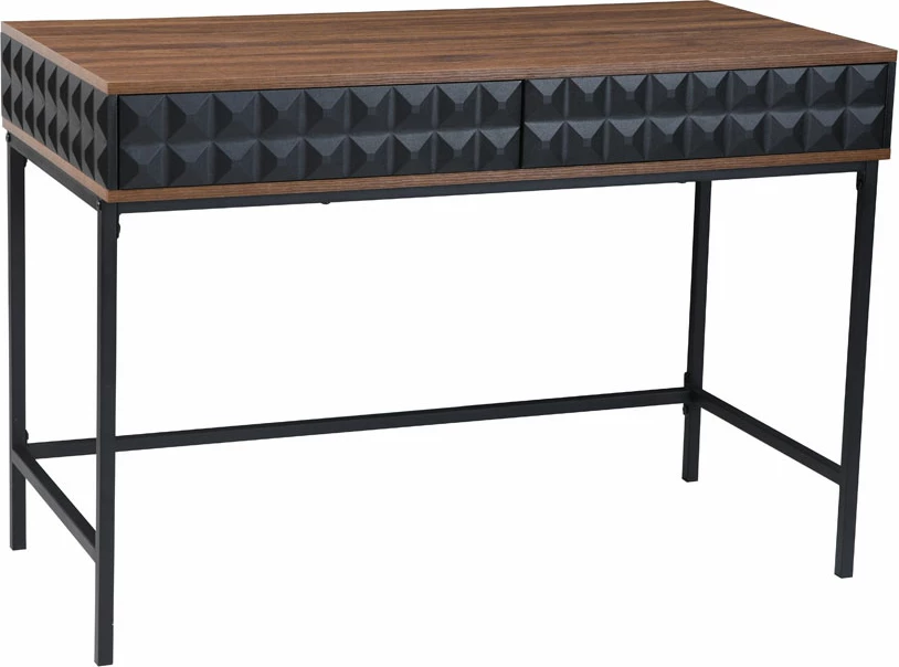 Tavolinë pune ZUMA, ngjyrë arre e zezë, 110.5x54x76cm