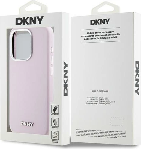 Mbështjellës DKNY Liquid Silicone MagSafe për iPhone 14 Pro, rozë