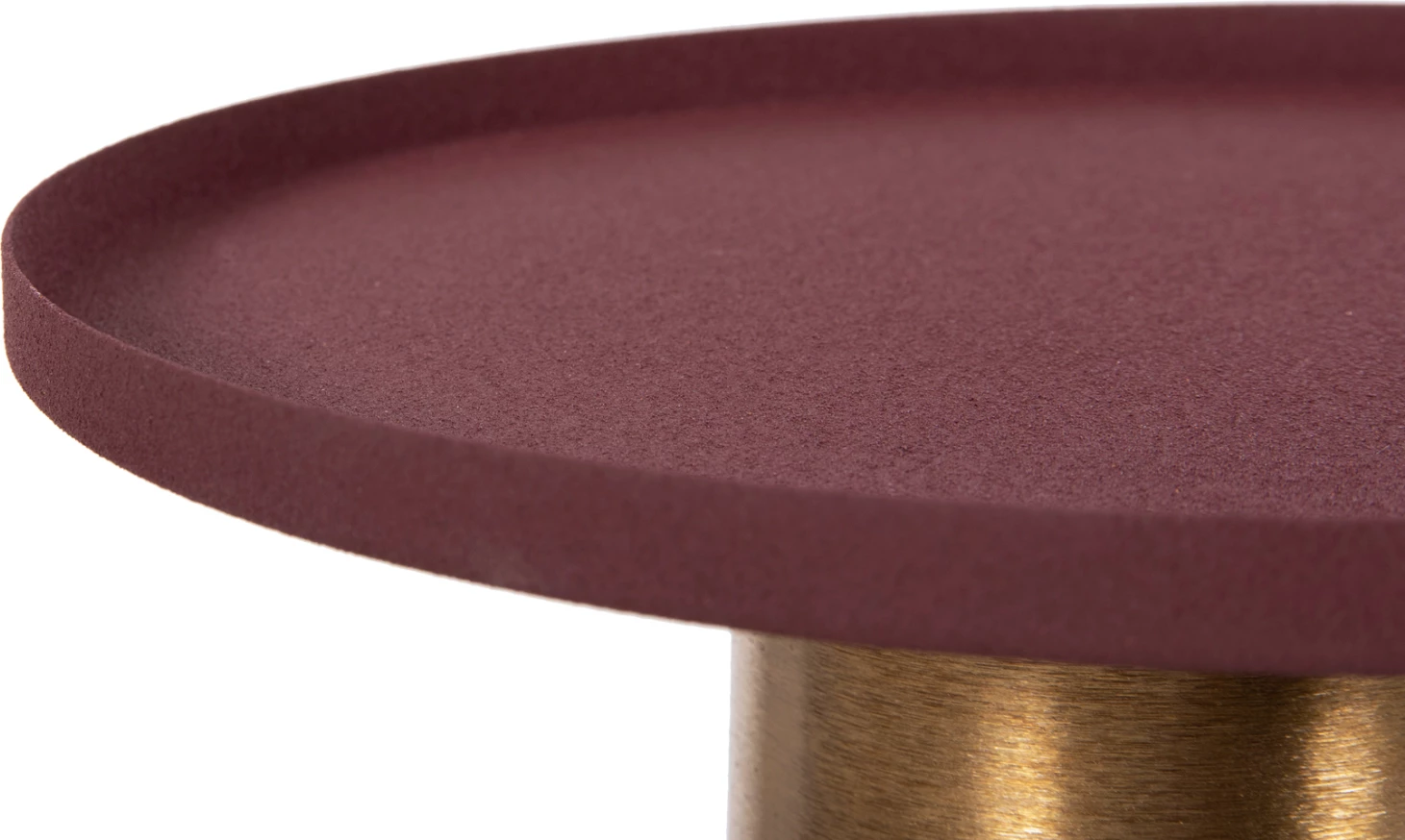 Tavolinë anësore PUNJAB FH4240.06 metalike, ngjyrë tulle-ari/bronz Φ30.5x42H cm