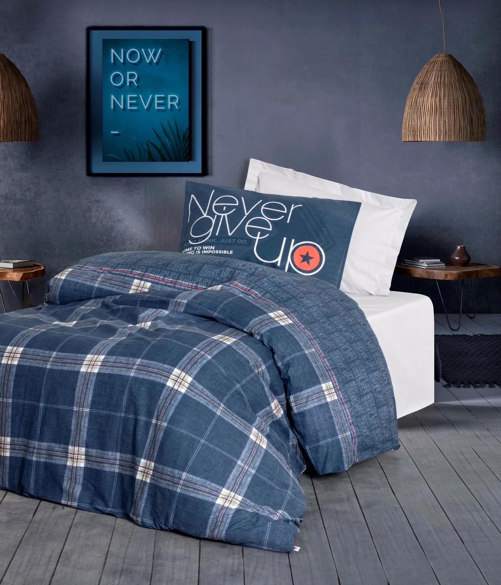 Set mbulesë për jorgan për të rinj, ngjyrë gri, L'essentiel, Given