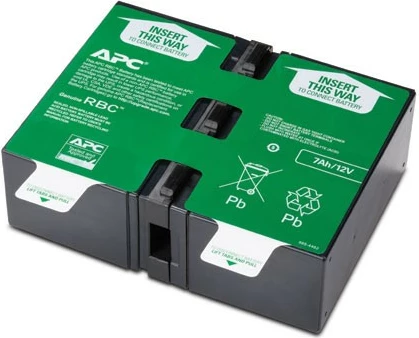 Bateri modul APC APCRBC123 për BR900GI, 12V, 2 copë, e zezë/gjelbër