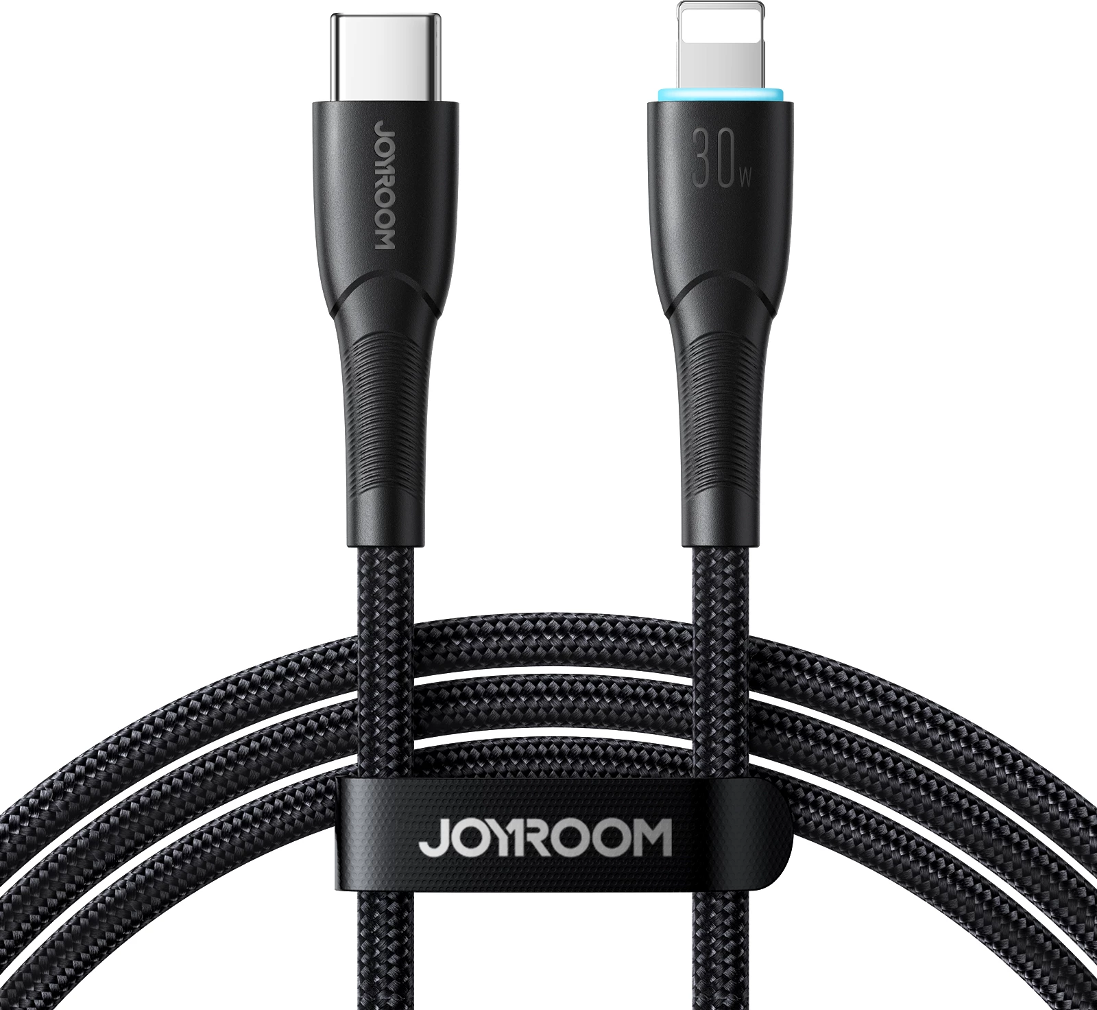 Kabllo Joyroom Starry Series SA32-CL3, USB-C në Lightning, 1m, 30W, e zezë