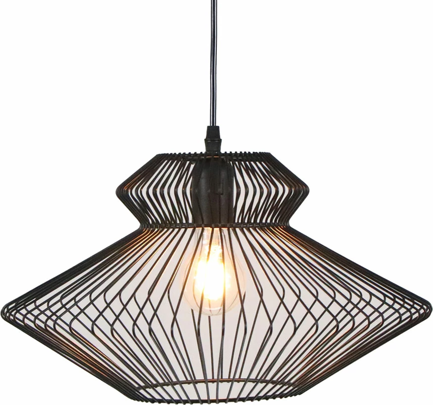 Llambë varëse ZUMA B, metal i zi, 38x38x21cm