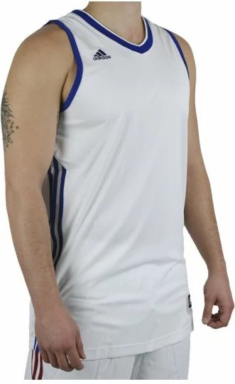 Fanellë adidas për meshkuj, e bardhë