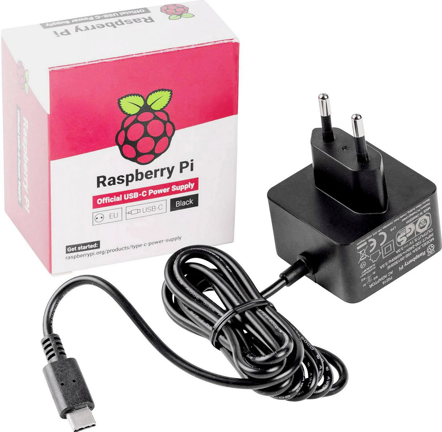 Furnizues energjie Raspberry Pi 27W USB-C, EU, i zi