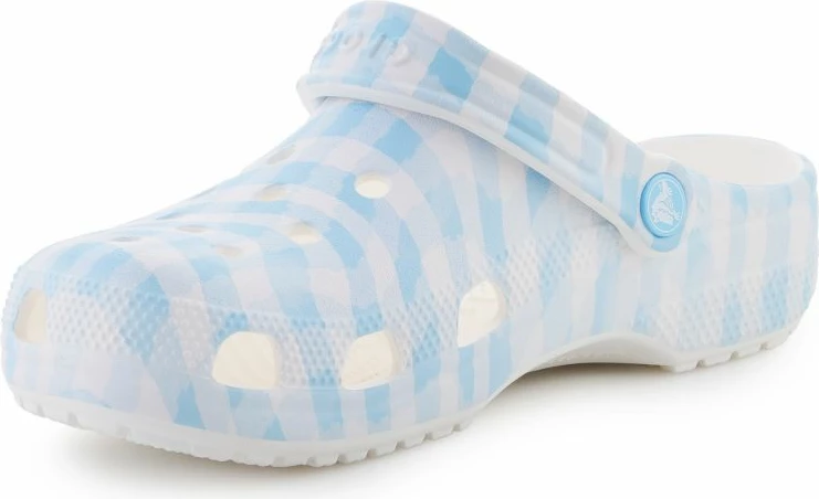 Këpucë Crocs për femra, të bardha e kaltër
