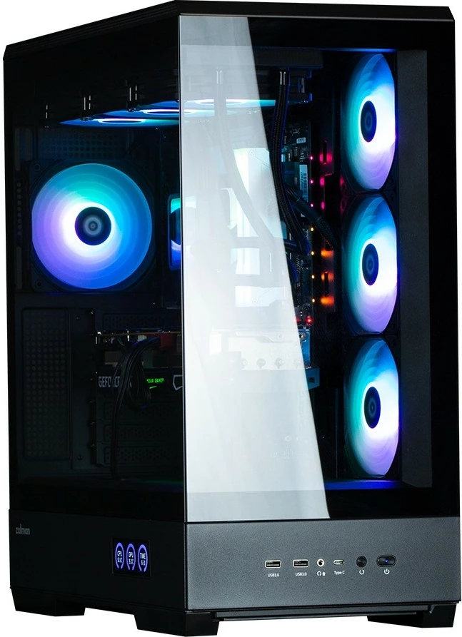Kasë Zalman P50 DS, Midi Tower, ARGB, e zezë