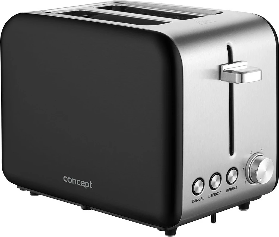 Tostier Concept TE2052, 2 hapësira, 950W, Inox/zi
