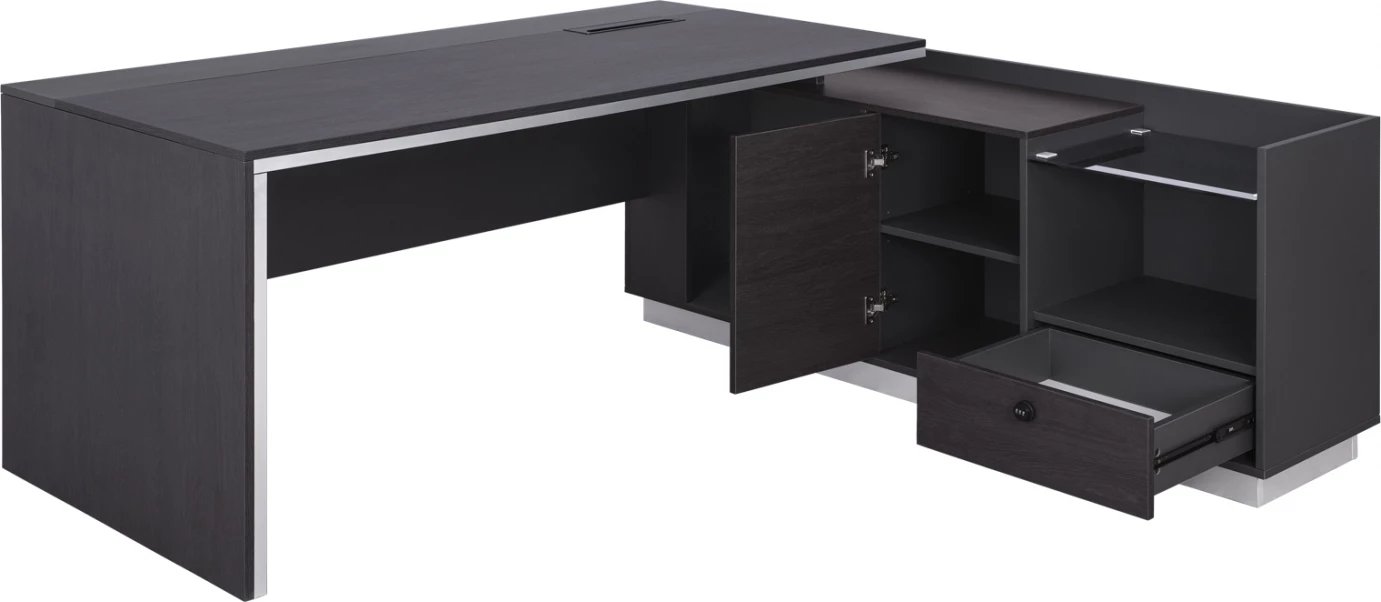 Zyrë profesionale këndore e djathtë, ngjyrë trëndafili, FH2112R, 200x160x76 cm