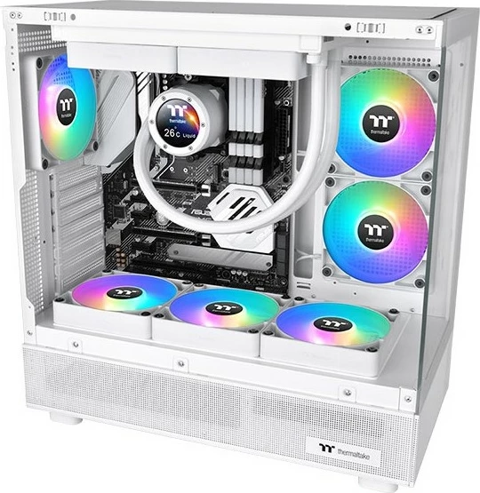 Ventilator Thermaltake CT140 Reverse ARGB, 14 cm, i bardhë