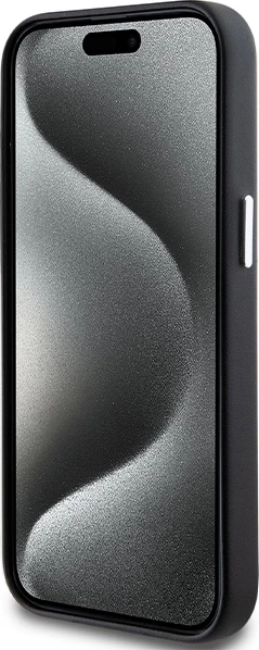 Mbështjellës BMW Signature Wrapped Metal MagSafe për iPhone 15 Plus / 14 Plus, i zi