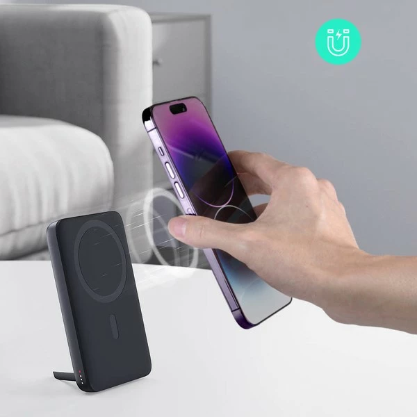 Power bank AUKEY PB-MS01 MagSafe, 6700mAh, 20W, LED, USB-C, e zezë