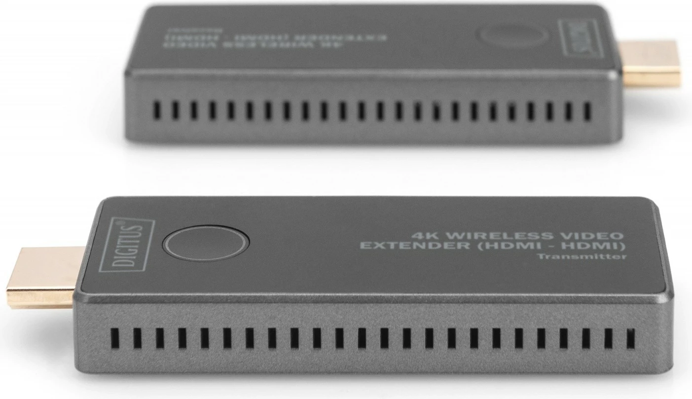 Set wireless HDMI extender Digitus DS-55323, UHD 4K, 30m, i zi/argjendtë