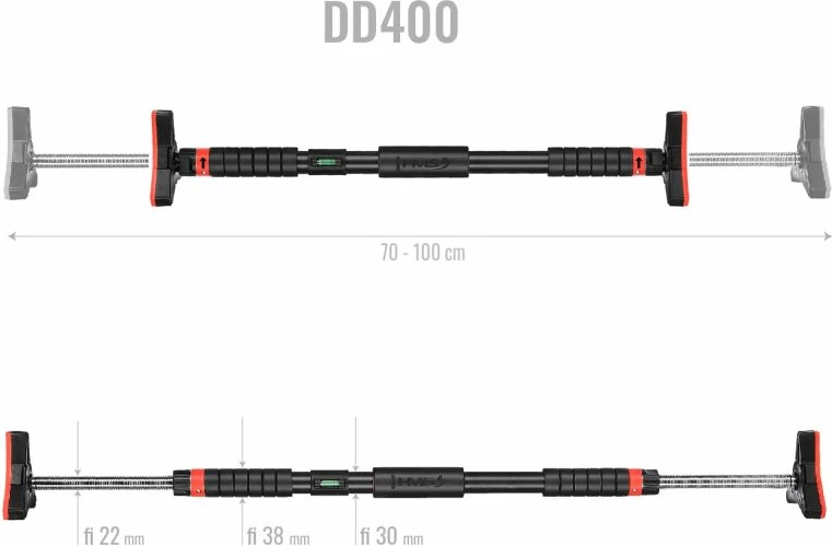 Shufër tërheqjeje HMS DD400 me nivelues, 70-106 cm