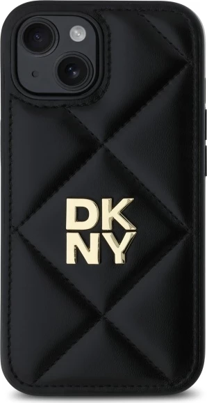 Mbështjellës DKNY Quilted Stack Logo për iPhone 14, i zi