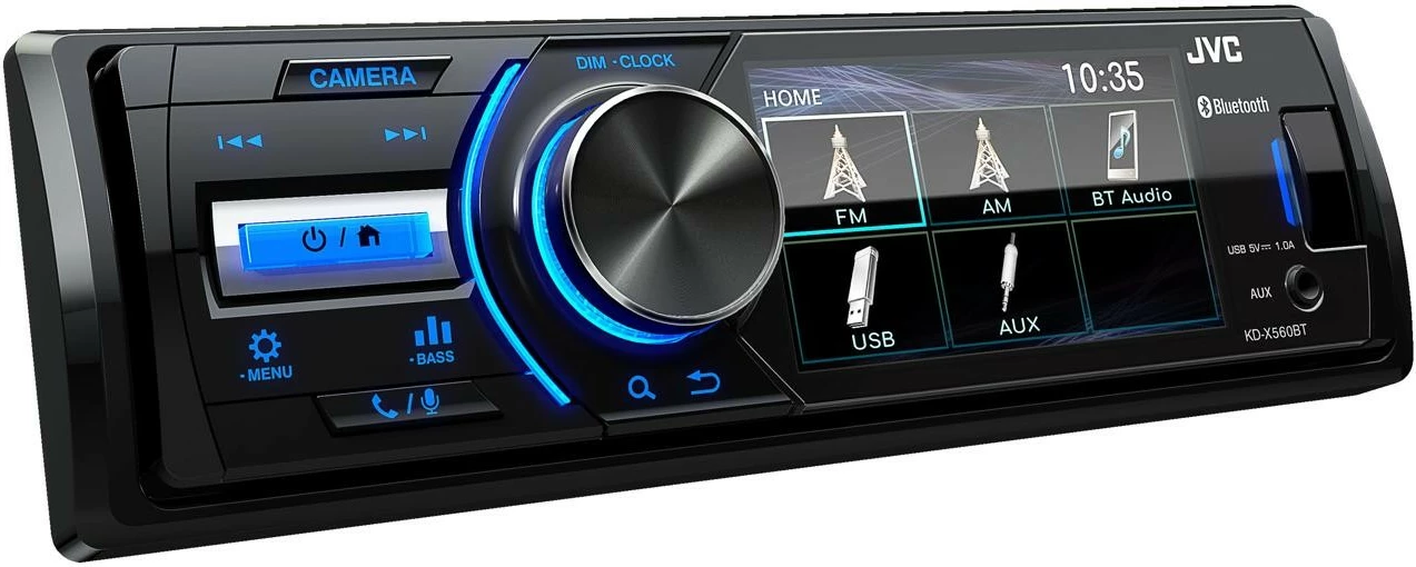 Radio makine JVC KDX-560BT, Bluetooth, ekran 3 inç, e zezë