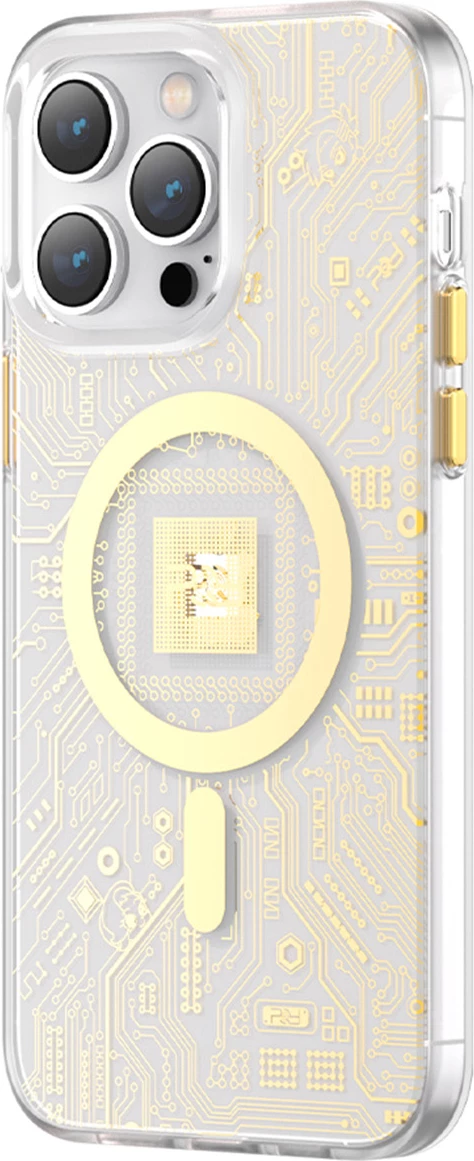 Mbështjellës Kingxbar PQY Geek Series për iPhone 14, MagSafe, ari