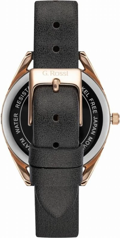 Orë dore për femra G.ROSSI, rozë gold me rrip gri