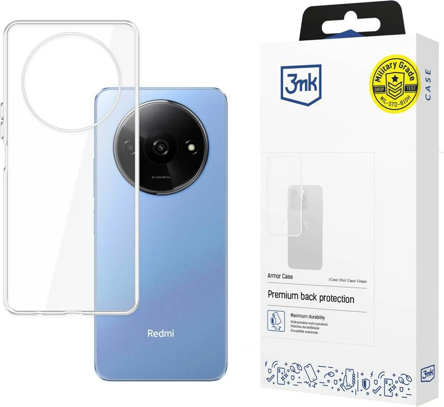 Mbështjellës 3mk Armor Case për Xiaomi Redmi A3, transparent